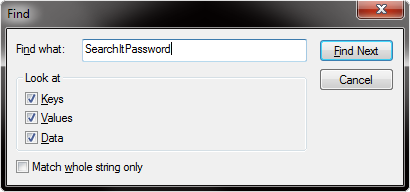 Search Password