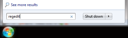 Search regedit